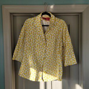 Marina Rinaldi lemon blazer Size M